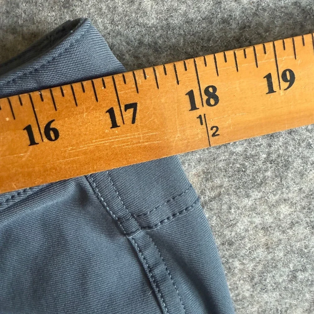 Lululemon Commission Pant Classic Mens 34x32 Blue Gray Technical Stretch Chino